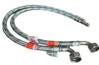 Гибкая подводка  для смесителя ELKA серия ПРОФИ, ВР/НР, угловая 1/2"-М10-18/35мм (пара)