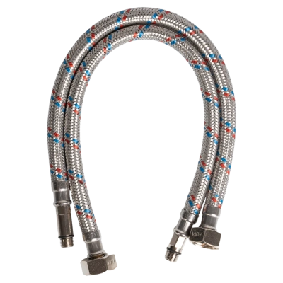 Гибкая подводка  для смесителя ELKA серия ЛЮКС, ВР/НР 1/2"-М10*35мм