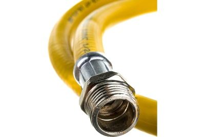 Подводка гибкая для газа ELKA, ПВХ с полиэфирной нитью 10*15 мм, 1/2"-1/2", ВР/НР, производство