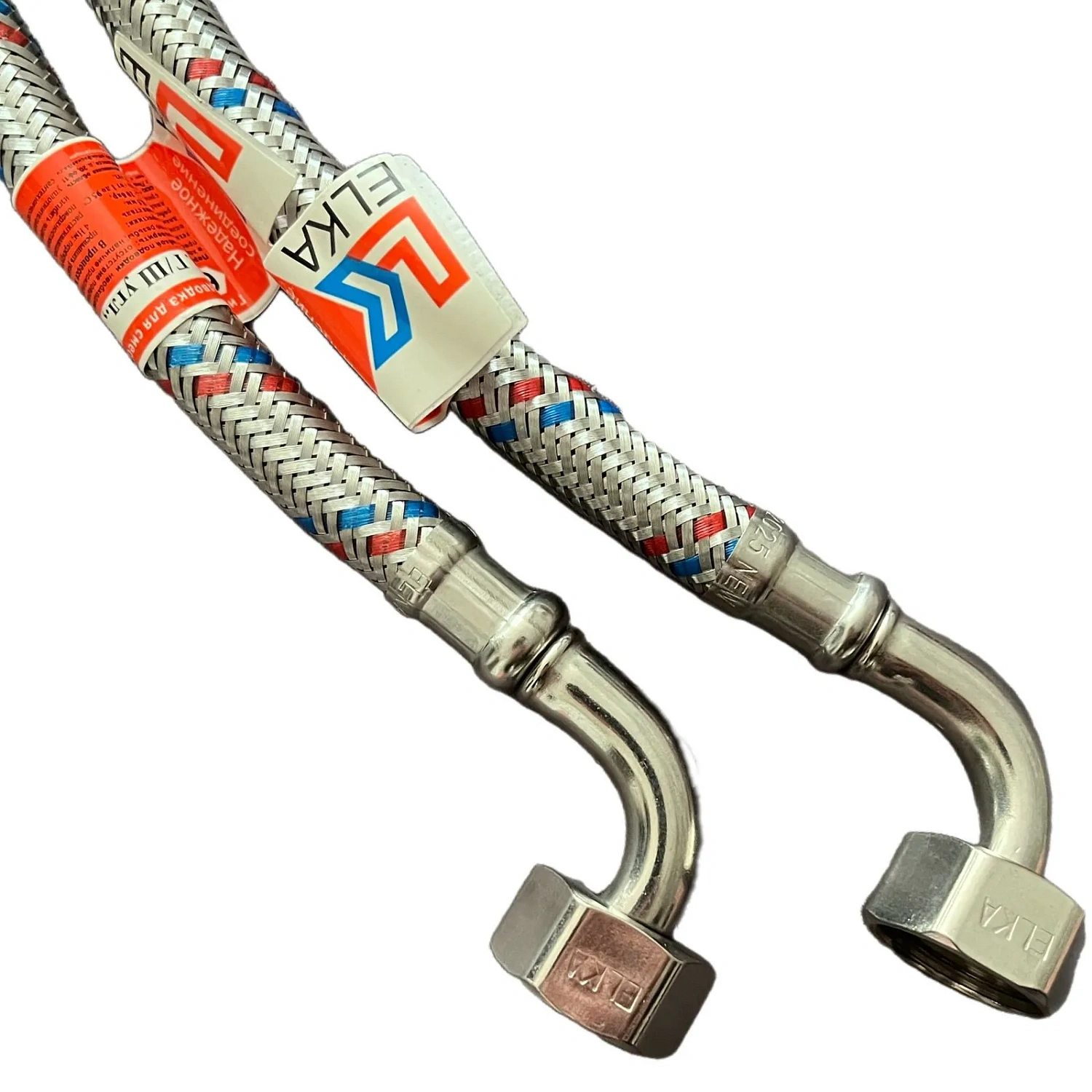 Новые типоразмеры серия ПРОФИ - подводка для смесителя с угловым соединением