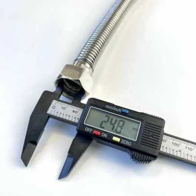 Сильфонная подводка для газа ELKA, серия ПРОФИ, 1/2"-1/2", ВР/ВР