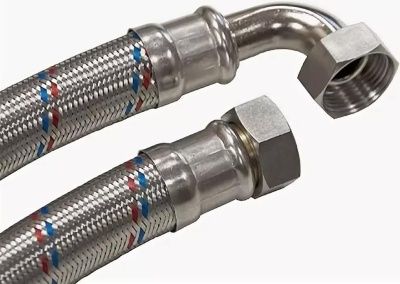 Гибкая подводка  для воды ELKA серия GIGANT, угловая, ВР/ВР,  1"-1"