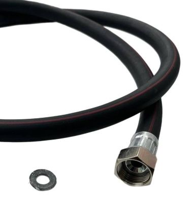 Подводка для газа ELKA серия Rubber, резина ГОСТ, тип 1-9,0, 1/2", ВР- "без фитинга"   см.