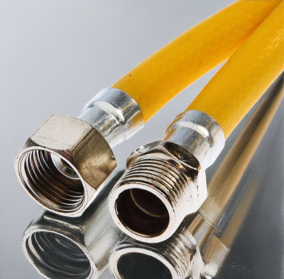 Подводка гибкая для газа ELKA, ПВХ с полиэфирной нитью 8,5*13 мм, 1/2"-1/2", ВР/НР, производство