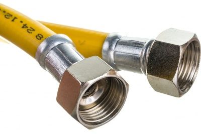 Подводка гибкая для газа ELKA, ПВХ с полиэфирной нитью 8,5*13 мм, 1/2"-1/2", ВР/ВР, производство