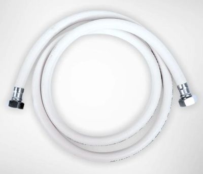 Подводка гибкая для газа ELKA, ПВХ с полиэфирной нитью 10*15 мм (белый), 1/2"-1/2", ВР/ВР, производство