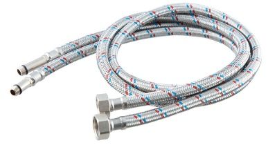 Гибкая подводка  для смесителя ELKA серия ПРОФИ, ВР/НР 1/2"-М10-18/35мм (пара)