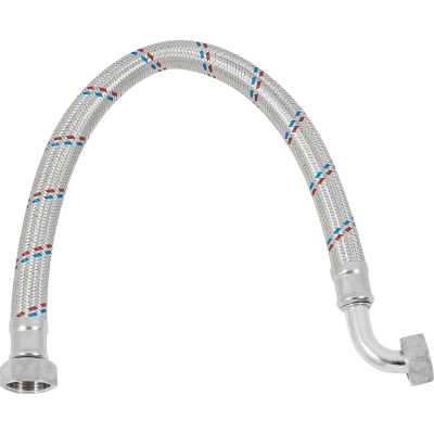 Гибкая подводка  для воды ELKA серия GIGANT, угловая, ВР/ВР,  1"-1"