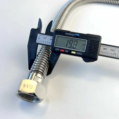 Сильфонная подводка для газа ELKA, серия ПРОФИ, 1/2"-1/2", ВР/ВР